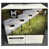 4pk. LED Solar Path Lights