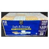 12- Flat Boxes of Soft & Strong Facial Tissues