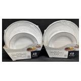 2- 48ct. Packs of Premium Plastic Plates