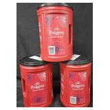 3- Folgers Classic Roast coffee 43.5oz each