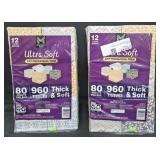 2- Ultra Soft facial tissue 12 cube boxes each
