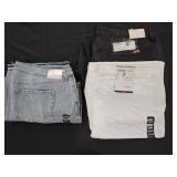 Women's size 20W jeans and size 22W jeans. Most