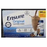 Ensure Chocolate nutritional shakes 24 pack 8oz