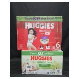 Huggies Little Movers size 6 diapers 112 count.