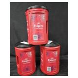 3- Folgers Classic Roast coffee 43.5oz each