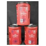 3- Folgers Classic Roast coffee 43.5oz each