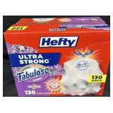 130ct. Box of Hefty Ultra Strong 13-Gallon Trash