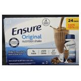 Ensure Chocolate nutritional shakes 24 pack 8oz