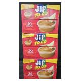 3- Jif ToGo creamy peanut butter 36 individual