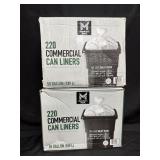 2- 220ct. Boxes of 50-Gallon Commercial Can