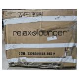 BOX 2 OF 2. Incomplete Relax Lounger Faux Fur