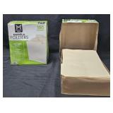 2- Manilla Folders 150 count each. Boxes and some