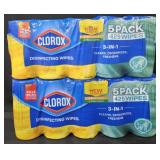 2- Clorox disinfectant wipes 425 count each. Some