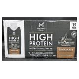 High Protein chocolate protein shakes 15 pack