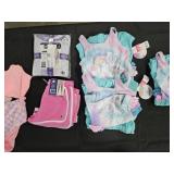 Girl's clothes from size 5T to 10. Bathing suits,