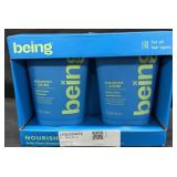 2- 12fl.oz. Tubes of Being Shampoo/Conditioner