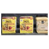 2- Old El Paso taco seasoning 10 count per box.