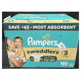 180ct. Box of Pampers Swaddlers Ultra Size 3