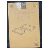 2pk Acacia Wood Rectangular Trays Large tray- 18
