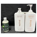 2- 34fl.oz. Bottles of Native Nourishing Body Wash