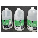 3- Distilled White Vinegar 1 gallon each