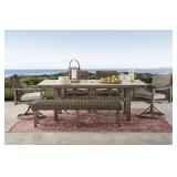(MSRP: $2,299) Hampton Ping Pong Dining Set with