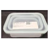 3pc. Set of Small Glass Food Containers w/ Lids