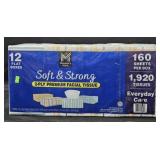 Soft and strong facial tissue 12 flat boxes