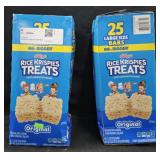 2- Rice Krispies treats 25 count each