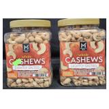 2- Whole Cashews 33oz each
