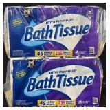 2- 45ct. Bags of Ultra Premium Bath Tissue Rolls