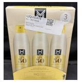 3- 9.1oz. Cans of SPF50 Sunscreen