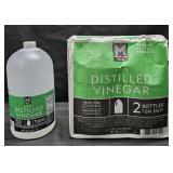 3- White Distilled vinegar 1 gallon each