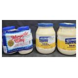 2- Miracle Whip 30oz each. 2- Hellmann's