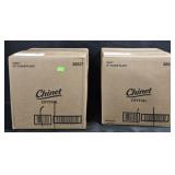 2- Chinet 10' clear plates 100 count each box