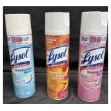 3- 19oz. Cans of Lysol Disinfectant Spray