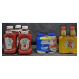 3- Heinz ketchup 44oz each. 2- Kraft Mayo 30oz