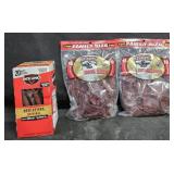 2- Old Trapper beef jerky 18oz each. Jack Link's