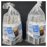 2- Clear plastic 20oz cups 120 count each