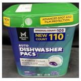 110ct. Tub of Auto Dishwasher Pacs