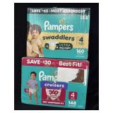 160ct. Box of Pampers Swaddlers Ultra Size 4