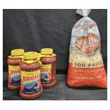 3- Ragu Traditional pasta sauce 45oz each. Egg