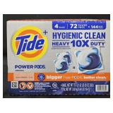 Tide laundry detergent pods 72 count