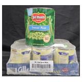 Del Monte Sweet Peas 105oz. Allen's green beans 6