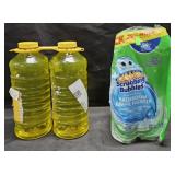 2- Pine Sol 60oz each. 4- Scrubbing Bubbles