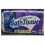 Ultra Premium bath tissue 45 rolls