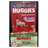 1088ct. Box of Huggies Natural Care Wipes