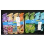 2x 4pc Febreze Air mists 8.1 oz per bottle
