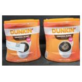 2- Dunkin original coffee 40oz each