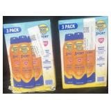 2x Banana Boat 3 packs of Sport Spf 50 6 oz per